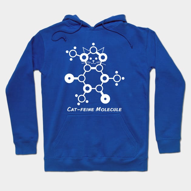 Cat-feine Molecule Hoodie by BoneheadGraphix